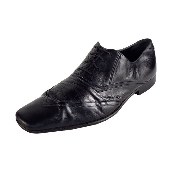 Prada Men\'s Smooth Saffiano Leather Oxford Shoes